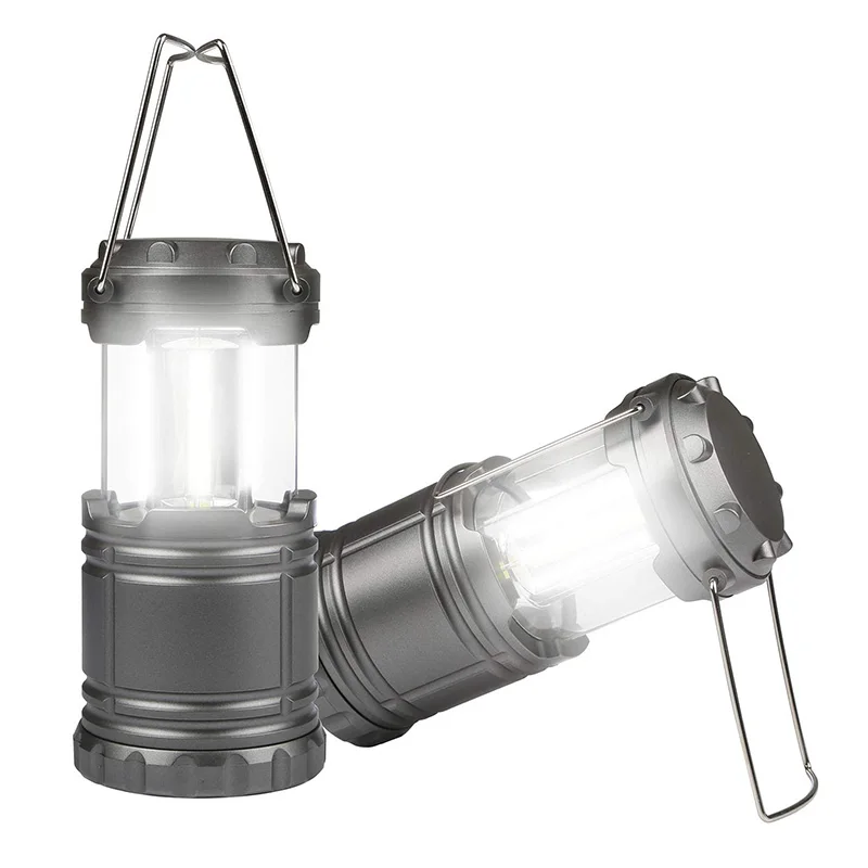 

LED Camping Lantern 3*COB Portable Outdoor Brightest Lamp Outdoor Collapsible Hang Waterproof Tent Lantern Handled Flashlights
