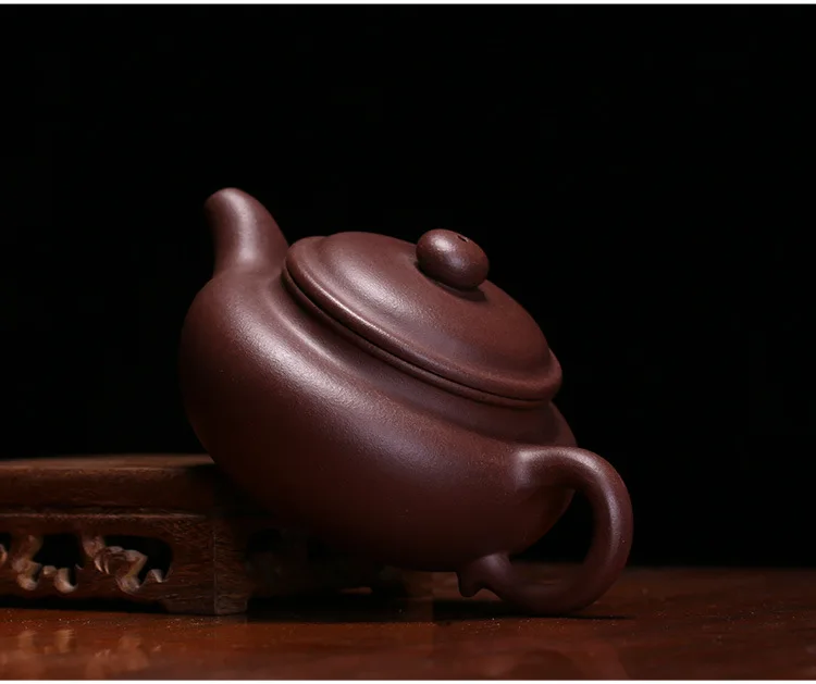 Vintage Yixing Clay Teapot Wholesale Tea Set Tea Pot Handmade Carving-Purple Clay Ceramic Bowl Support Gift Customization