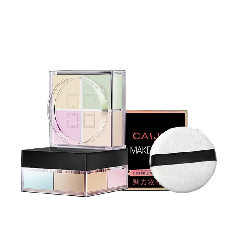 

4 Colors Makeup Powder Palette Concealer Palette Cream Base Matte Contouring Foundation Face Facial Contour Cosmetic Set 30D
