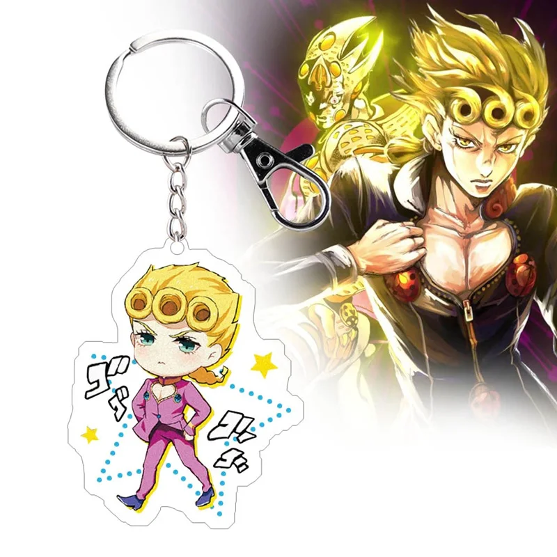 Аниме JOJO невероятное приключение акриловый брелок симпатичный кулон, кольцо для ключей