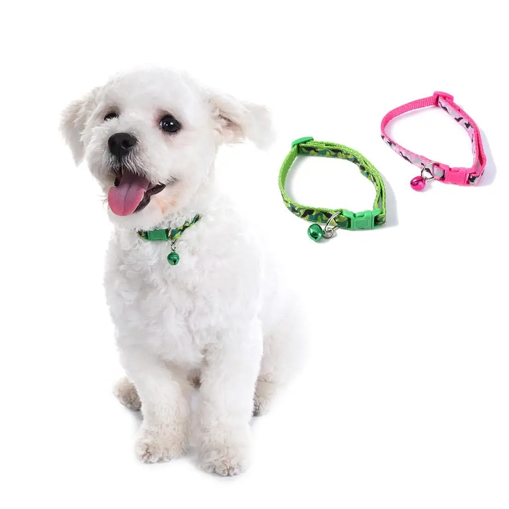 Регулируемый ошейник для питомцев маленькая собака и кошка нейлоновые поводки