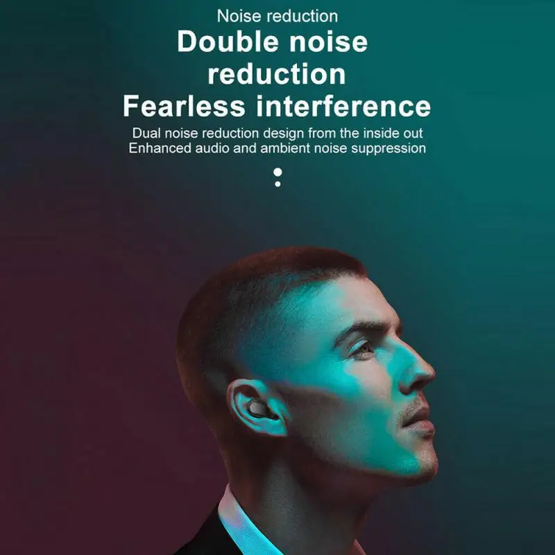 New Y33 Bluetooth 5.0 TWS Earphone True Wireless Headset Earphones Stereo Sweatproof Earbuds In-Ear Headphone For IOS Android