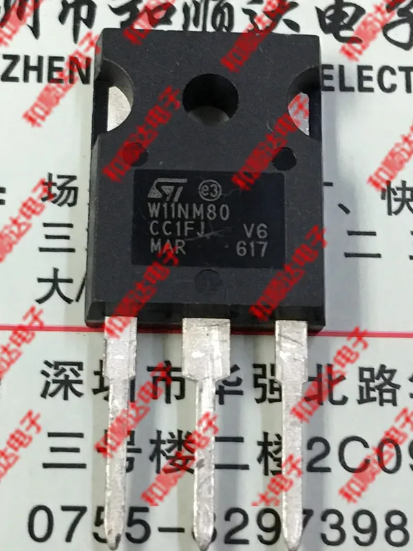 

5 шт./лот W11NM80 STW11NM80 TO-247 800V 11A