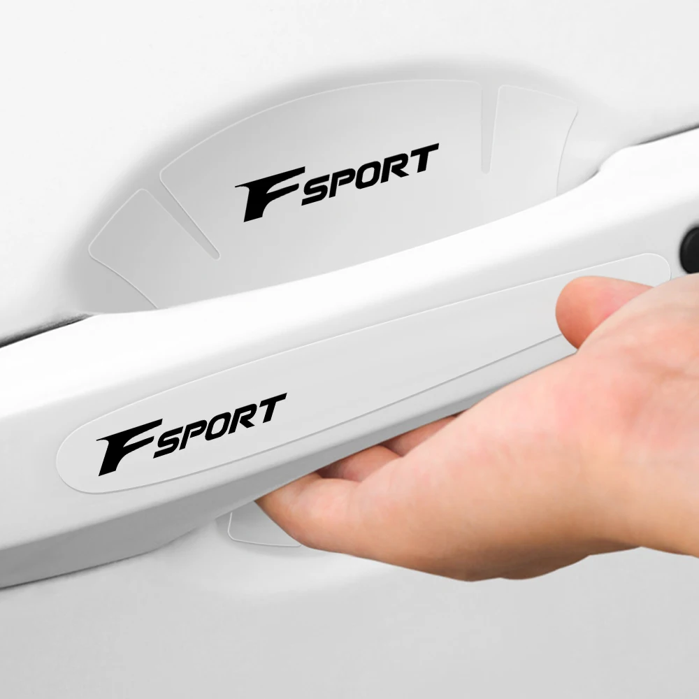 4/8pcs Car-styling Transparent Auto Door Handle Protection Film Stickers for Skoda Octavia Scala Rapid Kodiaq Fabia Superb Karoq