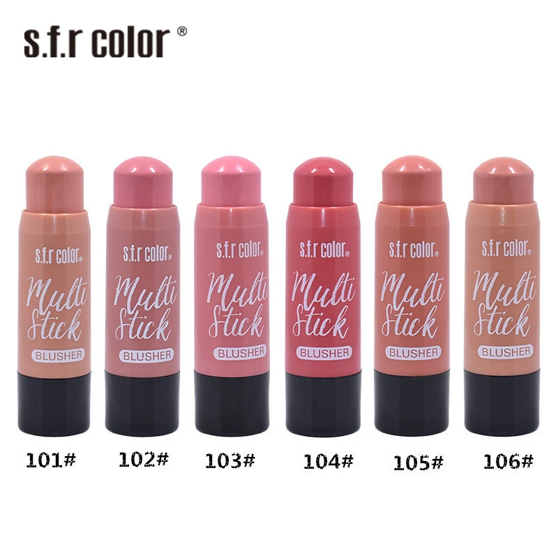 Румяна-стик для макияжа лица блестящий бронзер контурный крем румяна