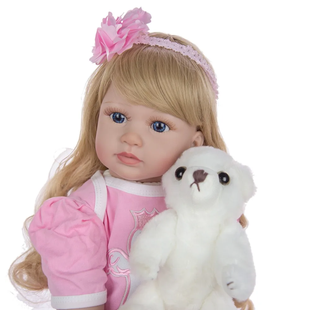KEIUMI милая кукла для новорожденной принцессы, милая мягкая виниловая ткань, Имитация тела, 60 см, кукла, детская игрушка, модный детский Рождественский подарок