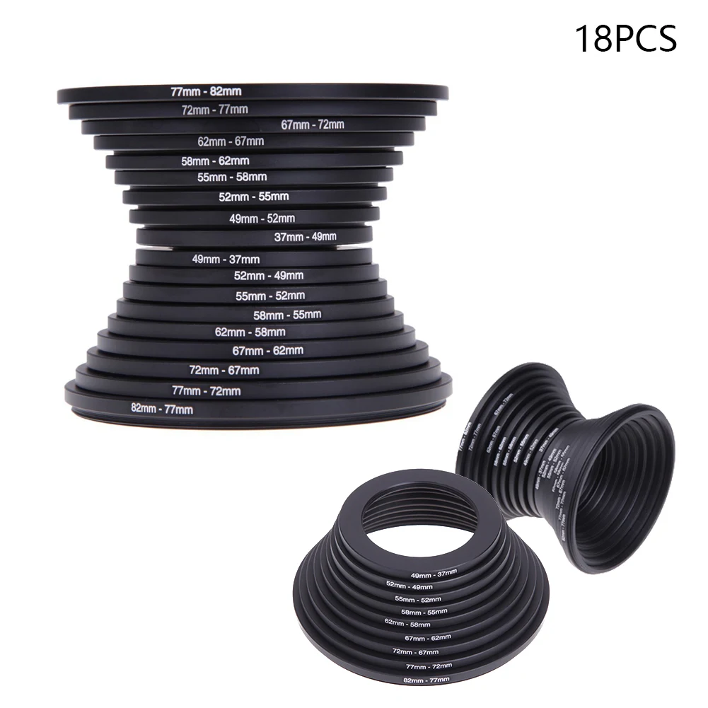 Fotga Black 58mm to 67mm 58mm-67mm Step Up Filter Ring