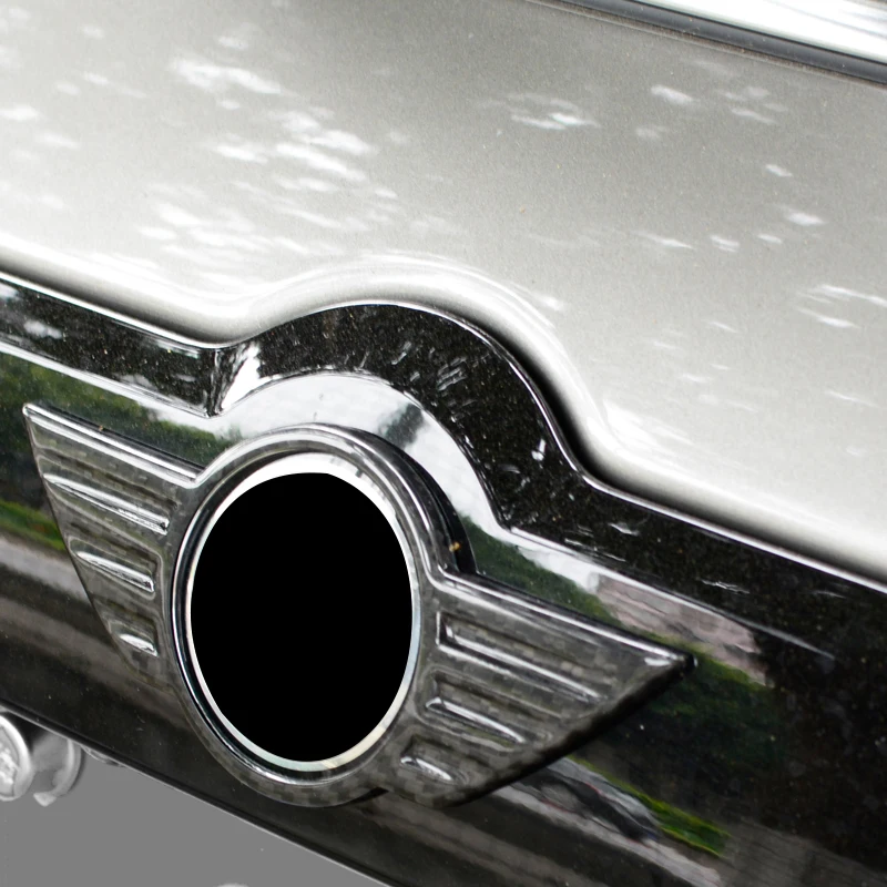 Автомобильный передний значок, логотип, украшение, крышка из углеродного волокна, 3d наклейка для MINI Cooper S F54 F55 F56 F57 F60 R60, автомобильные аксессуары для экстерьера