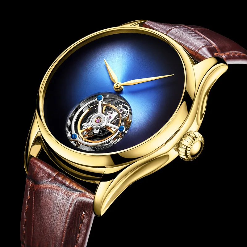 

Trend NEW Brand top creative fashion watch replacement with mechanical tourbillon fashion business high quality men's watch belt
