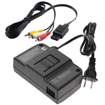 

US Plug Power Adapter Safe Power Charger Practical Charging Charger Power Supply Compatible for Nintendo N64