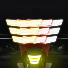 Reflective Tape for Motorcycle E-bike Fender Trapezoid Warning Reflective Sticker Creative Conspicuity Decals Made with 3M