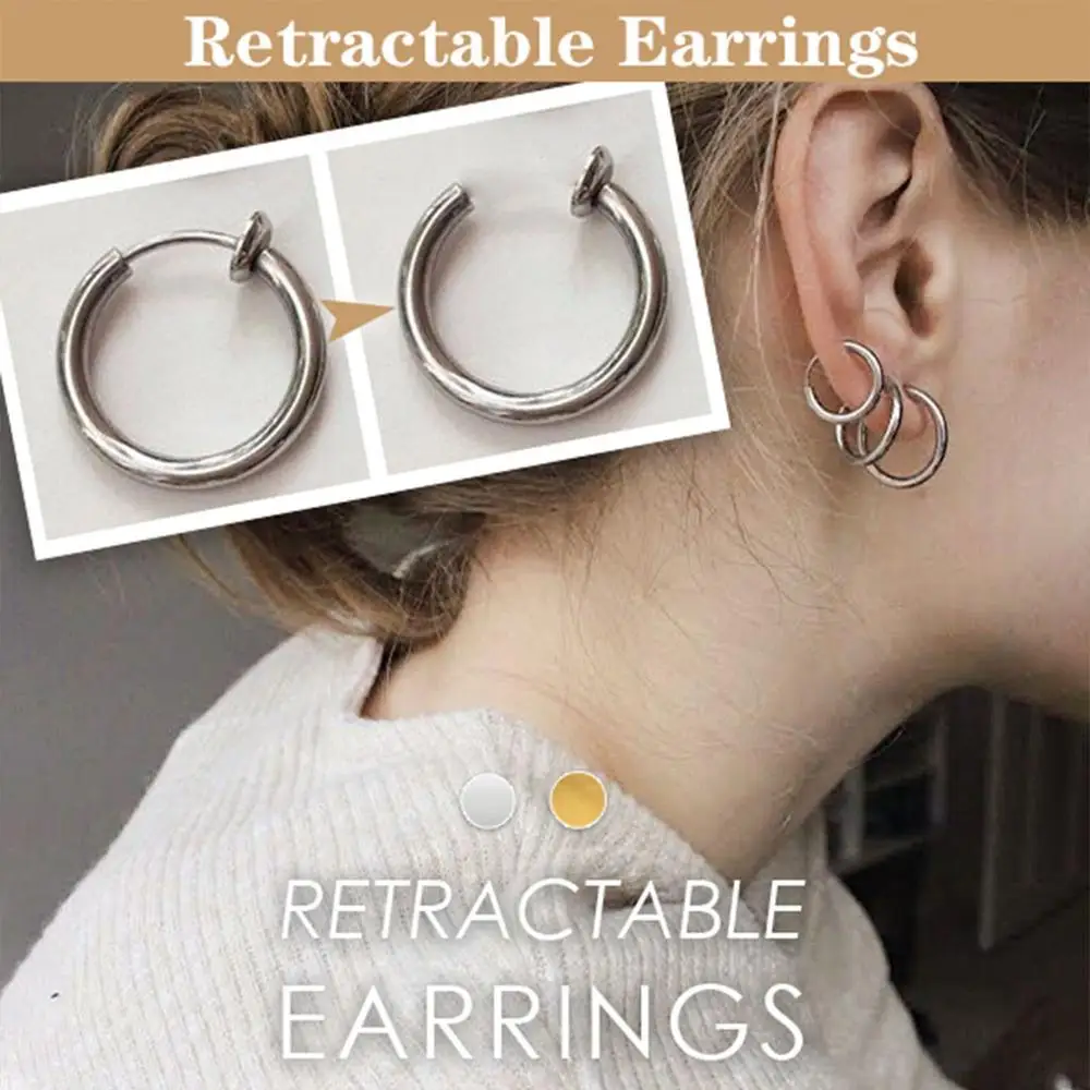 Fashion Ladies Earrings 1 Pair Of Retractable Personality Wild Clothing Accessories Jewelry Party Gifts Hot Sale Y30 | Украшения и