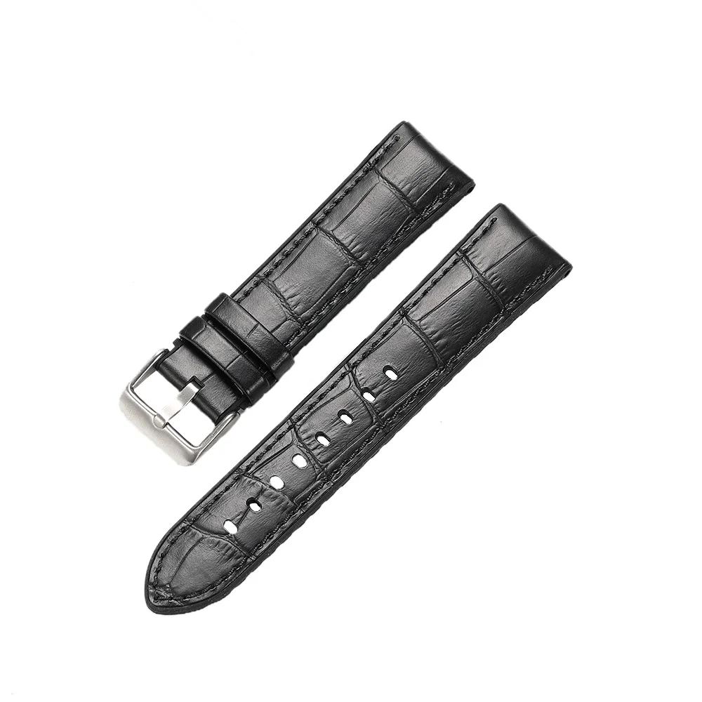Black with S Buckle CHIMAERA Ремешки для наручных часов Ремешки из натуральной кожи и силикона ремешок для часов 20 22 24 мм ремешок для часов - Цвет ремешка: Black with S Buckle