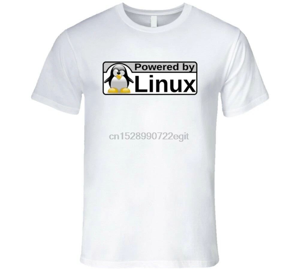 

Powered By Linux Os Logo T Shirt