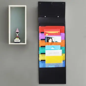 

OOTDTY Hanging Wall Mounted File Folder Organizer Handheld Storage Magazines Portable