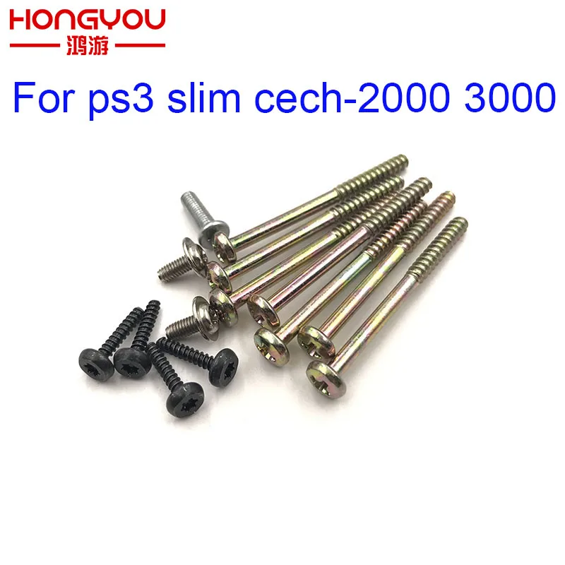 10Sets For PS3 Slim 2000 3000 Screws For Sony Playstation 3 PS3 Super