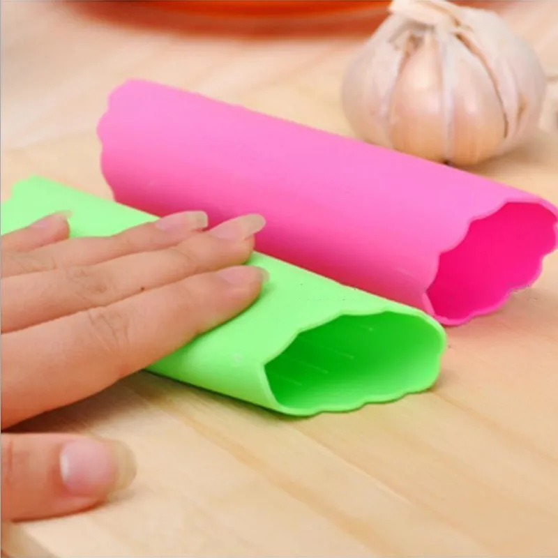 

Silicone Garlic Peeler Peel Easy Useful Kitchen Tools Non-toxic Safety Gadget Stripper Tube Peeling Garlic Peeling