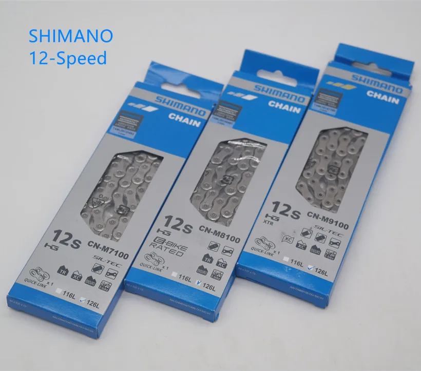 Цепь велосипедная SHIMANO XT XTR CN M9100 M8100 SLX M7100 12 s Скоростей | Спорт и развлечения - Цена: 3 115,20 - 5 295,84 руб.