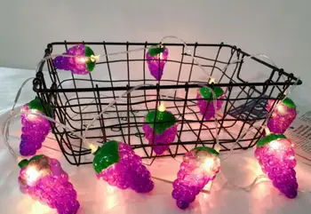 

LED decorationl fruit string light home holiday coloured light battery box lamp string 1.5m 10led