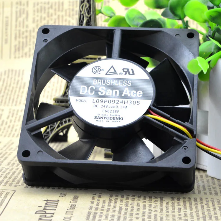 9cm9225 24 В 0.12a L09P0924H305 3 провода защиты двигателя охлаждения