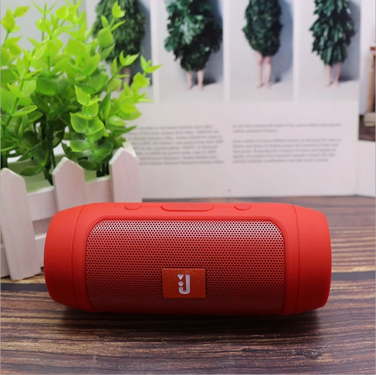 Красный Беспроводной Bluetooth динамик водонепроницаемый открытый стерео бас USB FM аудио - Цвет: Красный