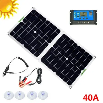 

100W 12V5V Foldable 2 USB Solar Panel for Cell Phone Tablet Computer Electronic Products Charger Car Boat Battery Charge
