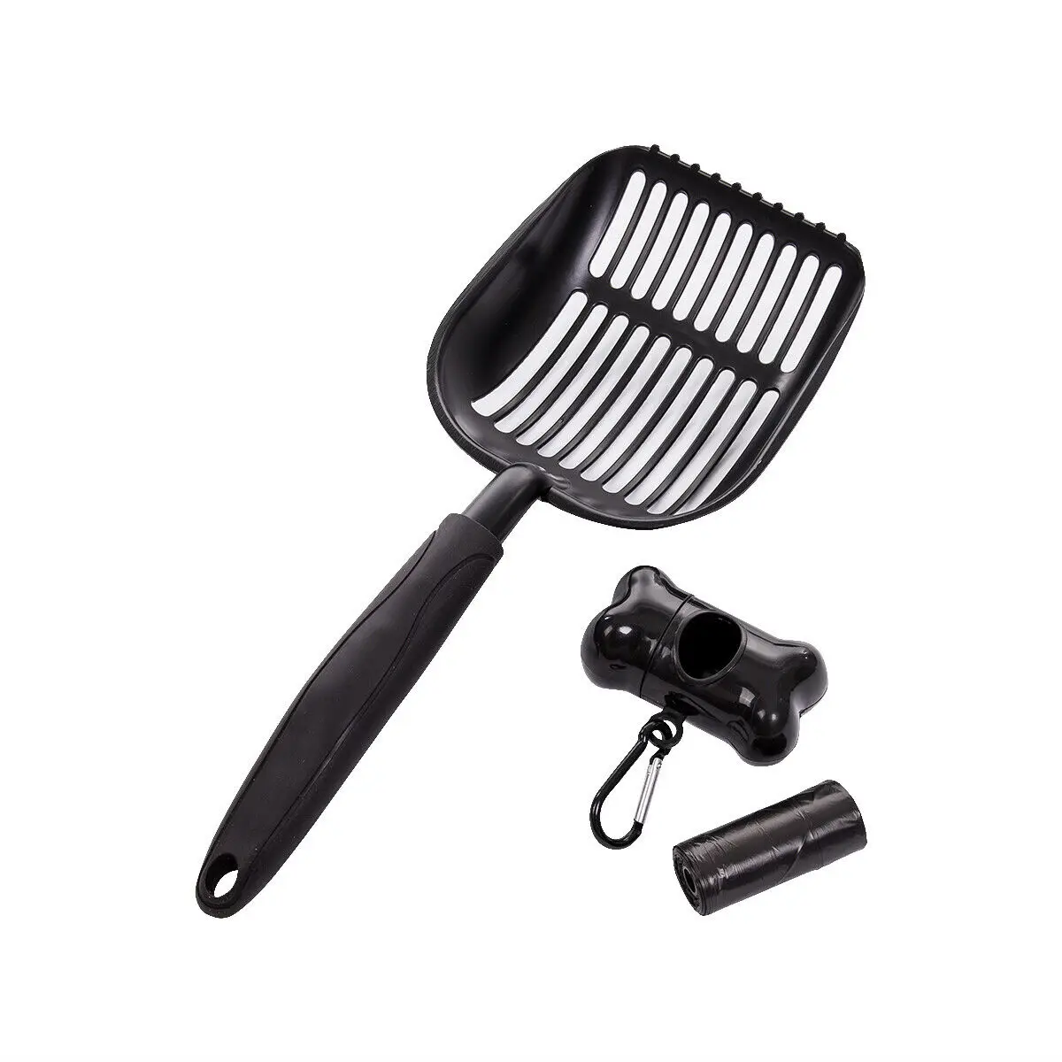Black 2 Животное кошка собака металлический совок для кошачьего наполнителя Лопата песок для котенка очистка отходов полезный - Цвет: Black 2