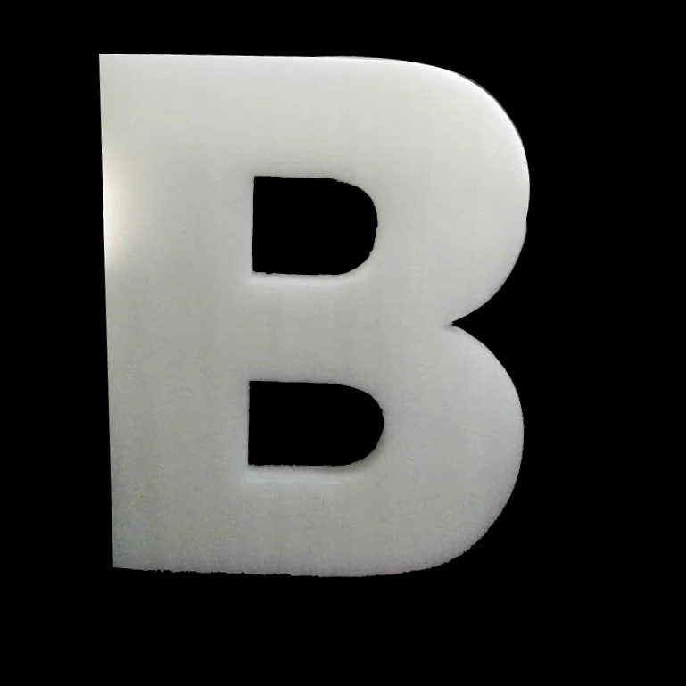 WHITE B Креативные 30 см большие пенопластовые буквы слова DIY белая губка A-Z 26 слов Искусство ремесло ювелирные изделия дисплей инструмент Алфавит имя письмо комбайн - Цвет: WHITE B