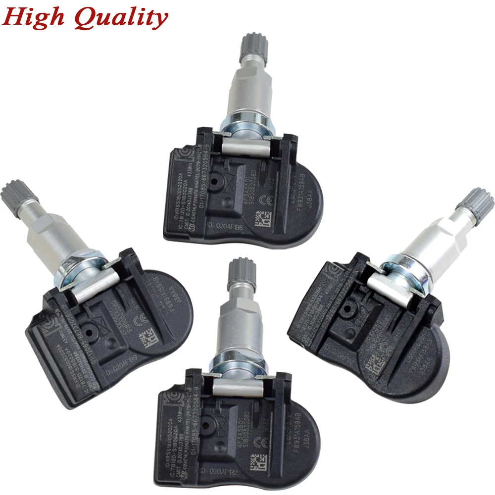 4 шт. датчик контроля давления в шинах 9681102280 FW931A159AB TPMS датчик для Land Rover Range Rover Sport FW93-1A159-AB 433 МГц