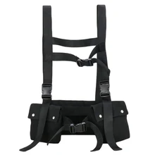 Тактическая модная уличная сумка в стиле хип-хоп для мужчин и женщин, нагрудная сумка, поясная сумка, холщовая Регулируемая сумка через плечо, мульти-жилет с прорезными карманами, сумка