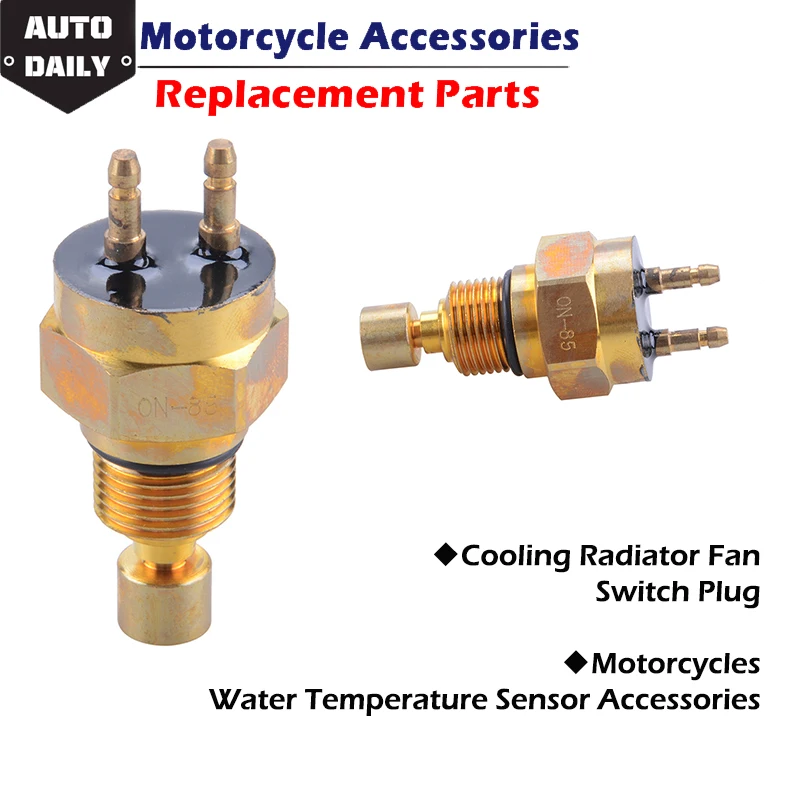 Cooling Radiator Fan Switch Plug Motorcycles Water Temperature Sensor