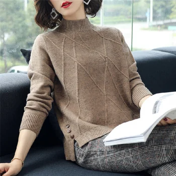 

New sweater Christmas women's pullovers autumn winter 2020 loose knit sweaters women pull femme nouveaute 2020 Drop Shipping