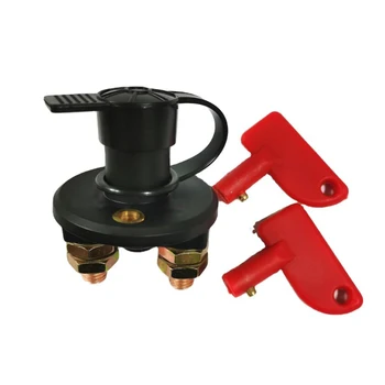 

M8 Two-Hole Car Power Switch Knob Type Battery Anti-Leakage Power-Off Switch for Auto truck boat