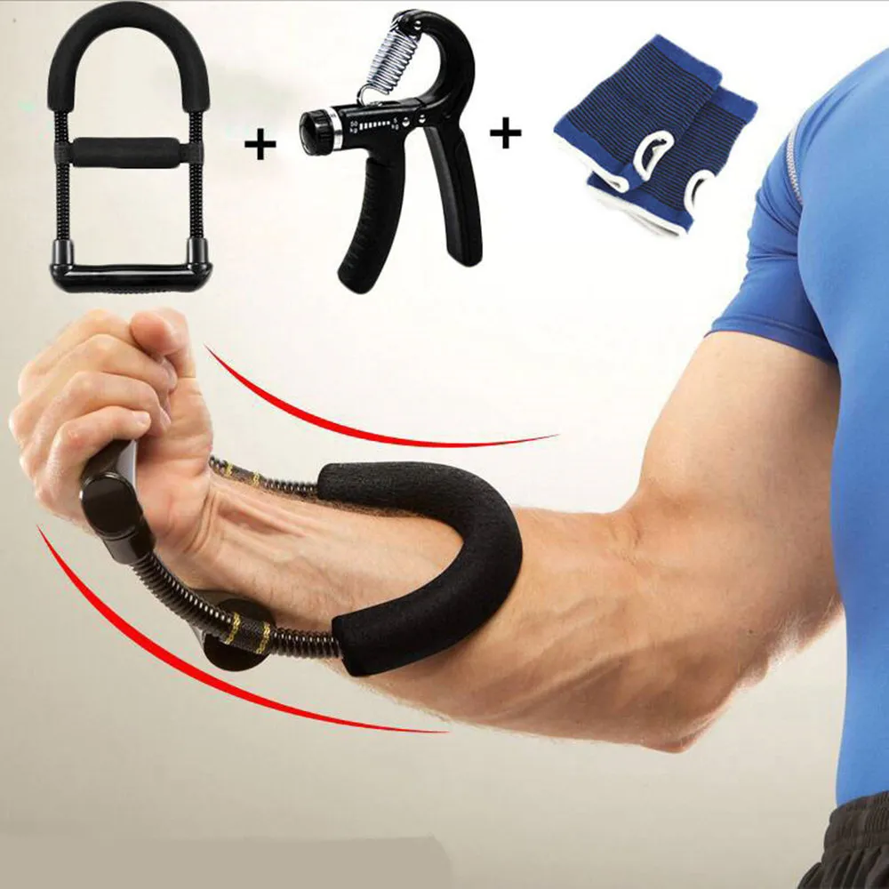 Wrist Strengthener Forearm Exerciser Hand Grip Arm Developer Apparatus Trainer 