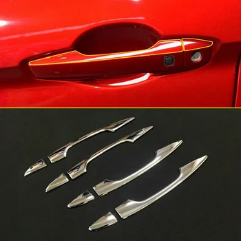 

For Mitsubishi Eclipse Cross 2018 Car Accessories Outer Side Door Handle Stickers Cover Trim Chrome 8pcs/set