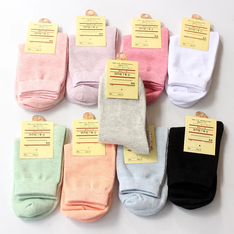 Корейские женские Носки ярких цветов, теплые уличные носки в стиле Харадзюку, модные повседневные хлопковые Забавные милые носки