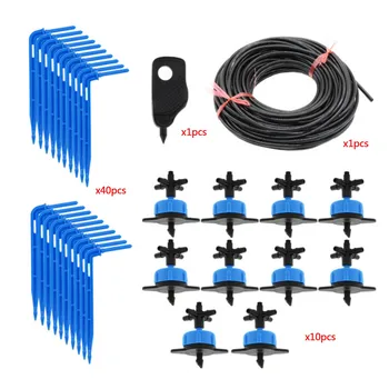 

Behogar 52pcs Drip Arrow Emitters Kit Drop Irrigation System for Greenhouse Bonsai Garden Accessories Supplies