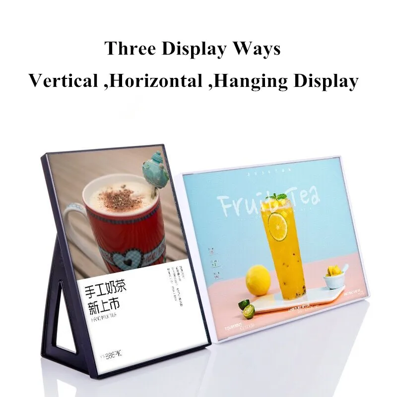 A5 Plastic Acrylic Sign Holder Stand Picture Photo Ad Poster Frame Tabletop Price Listing Display Stand 8 inch table acrylic sign holder display stand menu paper price listing poster ad holder wedding gift picture photo poster frame