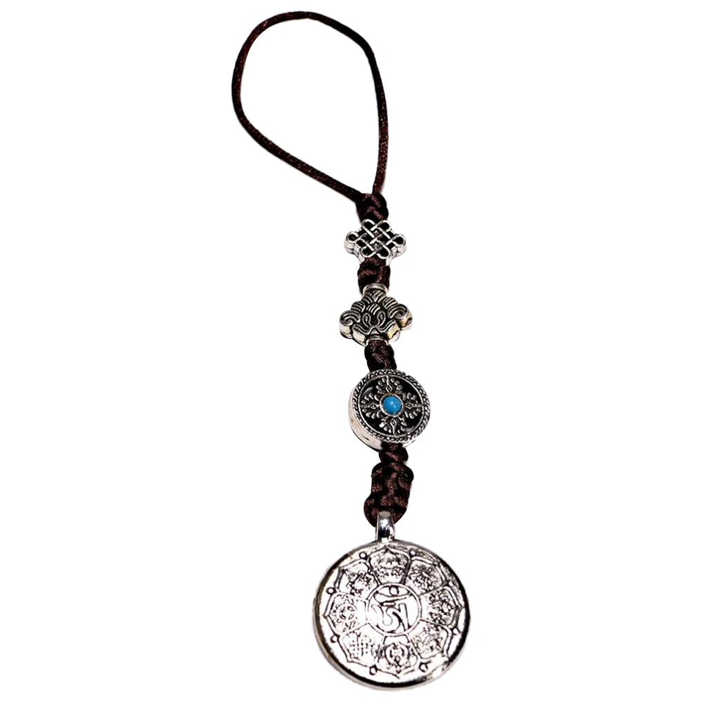 Tibetan Shamans Buddhism Eight-Trigrams Mirror Amulet Pendant M