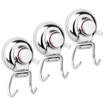 

Suction Cup Hooks, Powerful Vacuum Holder, Bathroom Shower Kitchen Removable Hooks Hanger for Bath Robe Towels Coat – 304 Stainl