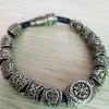 Nostalgia Viking Accessories Runic Runes Beads Diy Jewelry Mens Womens Bracelet Decoration Bangles With Charms Beads 1