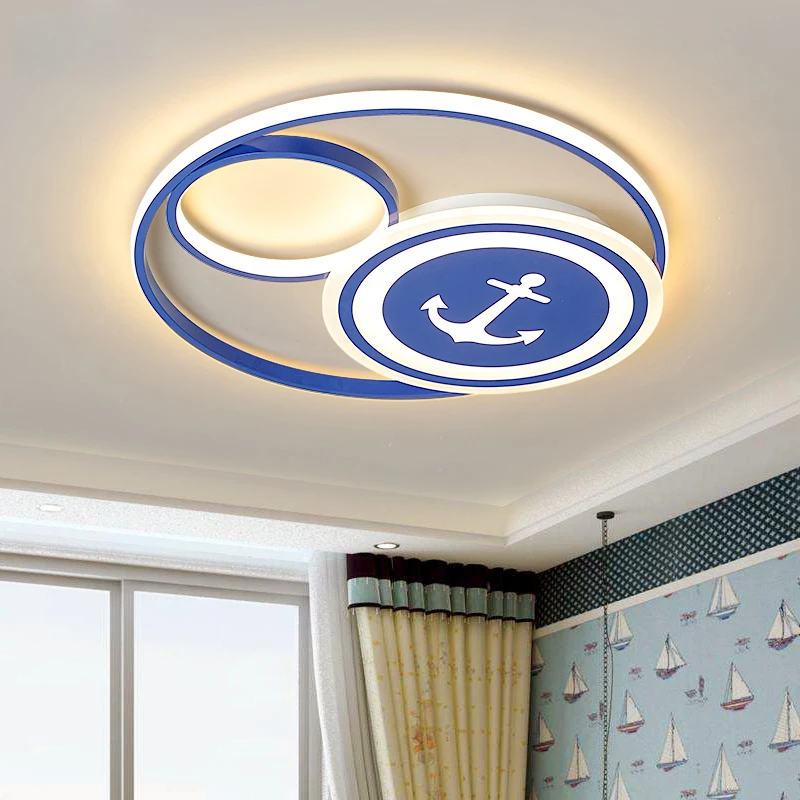 Современная детская потолочная лампа для девочек, декоративный детский светодиодный потолочный светильник