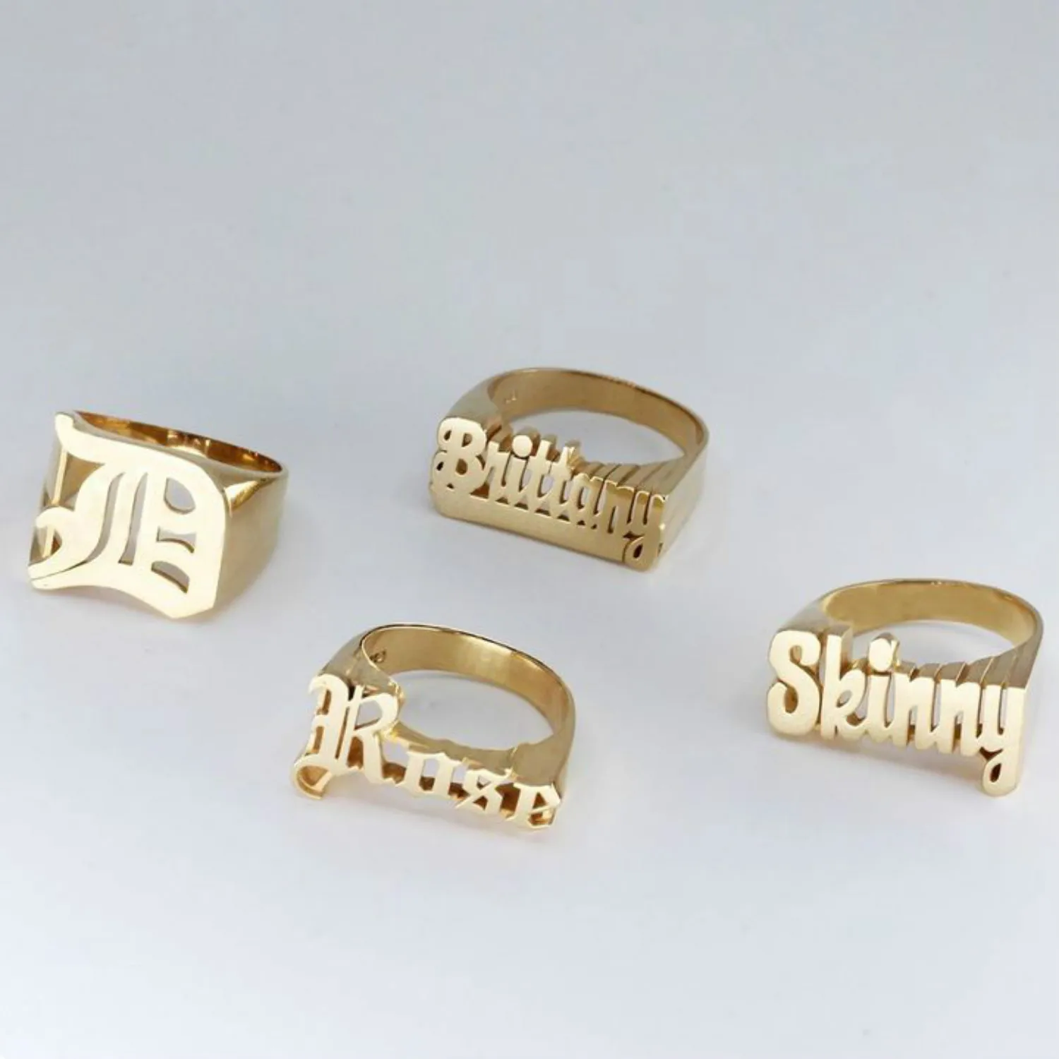 Custom Name Ring Hip-Hop Rock Exaggerated Ring High Quality Stainless Steel Unisex Accessories Personalized Jewelry Gift Punk