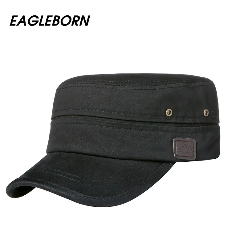 Бренд EAGLEBRN, хлопок, унисекс, мужская и женская кепка с плоским верхом, хлопок, тактическая Кепка, военные шапки, классические одноцветные