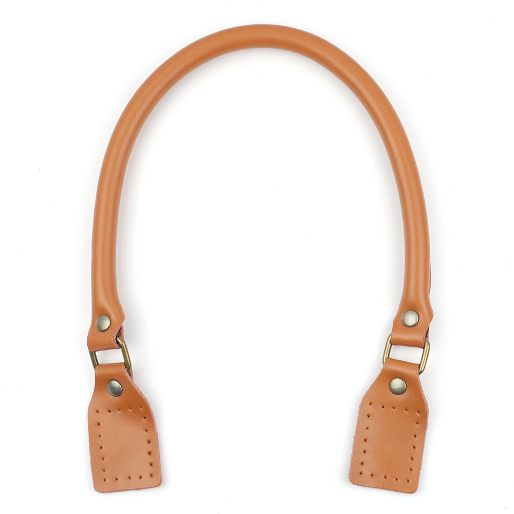 2Pcs 40cm 50cm 60cm Genuine Leather Handle Bag DIY Fasteners Pens Replacement Bag Handles Band Belt Handmade Bag Accessories