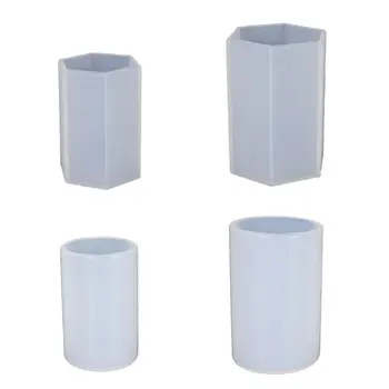 

DIY Crystal Epoxy Mold UV Resin Dried Flower Decoration Hex Cylindrical Mould