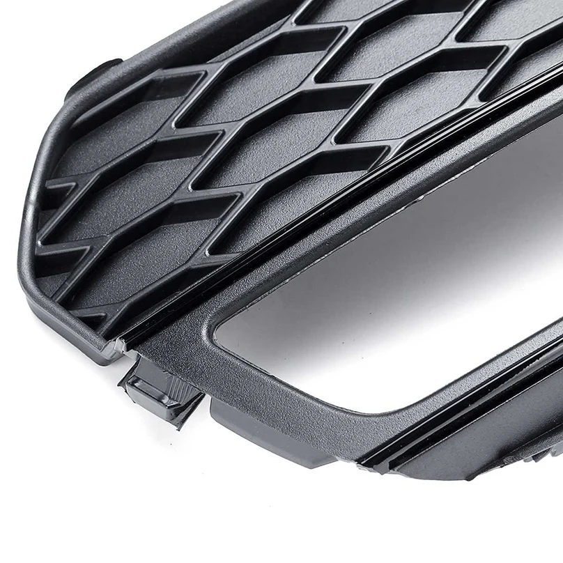 Black Right/Left Front Bumper Fog Light Mesh Grill Grille For Audi A3 S-Line A3 2013 New
