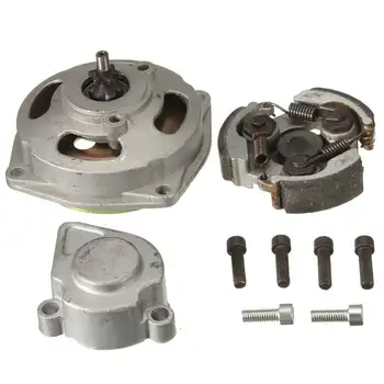 

6 Teeth Motorcycle Pinion Cover Gear Case Clutch Drum Bell Housing Kit For Mini Moto Quad ATV Dirt Bike GP Race Cag