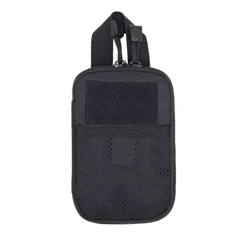 Тактическая Сумка Molle, военная медицинская сумка, охотничий рюкзак, аксессуары, многофункциональная сумка для телефона с маленьким ключом - Цвет: Black