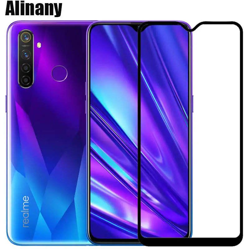Закаленное стекло Realme 5 Pro полное покрытие защитная пленка для экрана Oppo Realme5Pro
